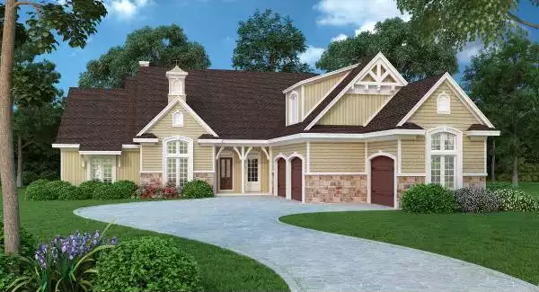 image of courtyard house plan 4746